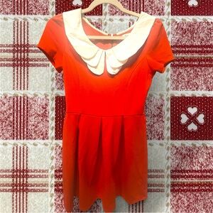 Sunny Girl Red and White Mini Dress